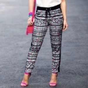 Jogger Style Lounge Pants Express Blk/Pink